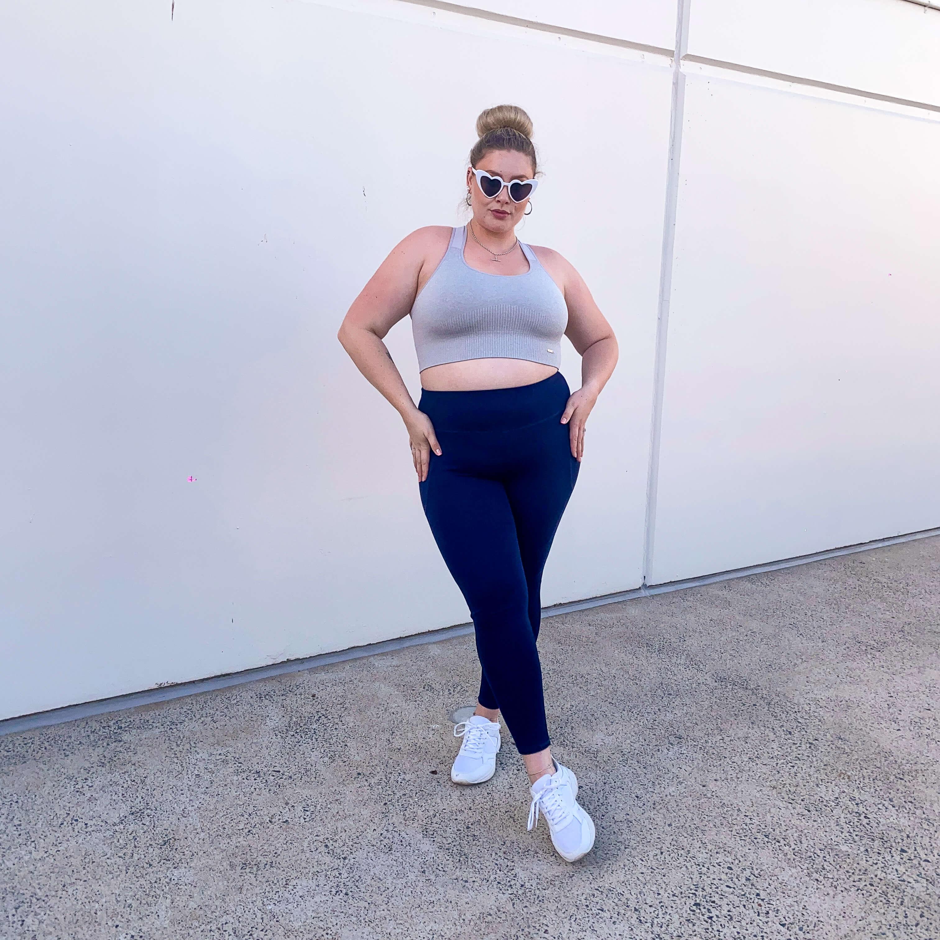 Squat Proof Leggings (Long) - Navy - Zenithce