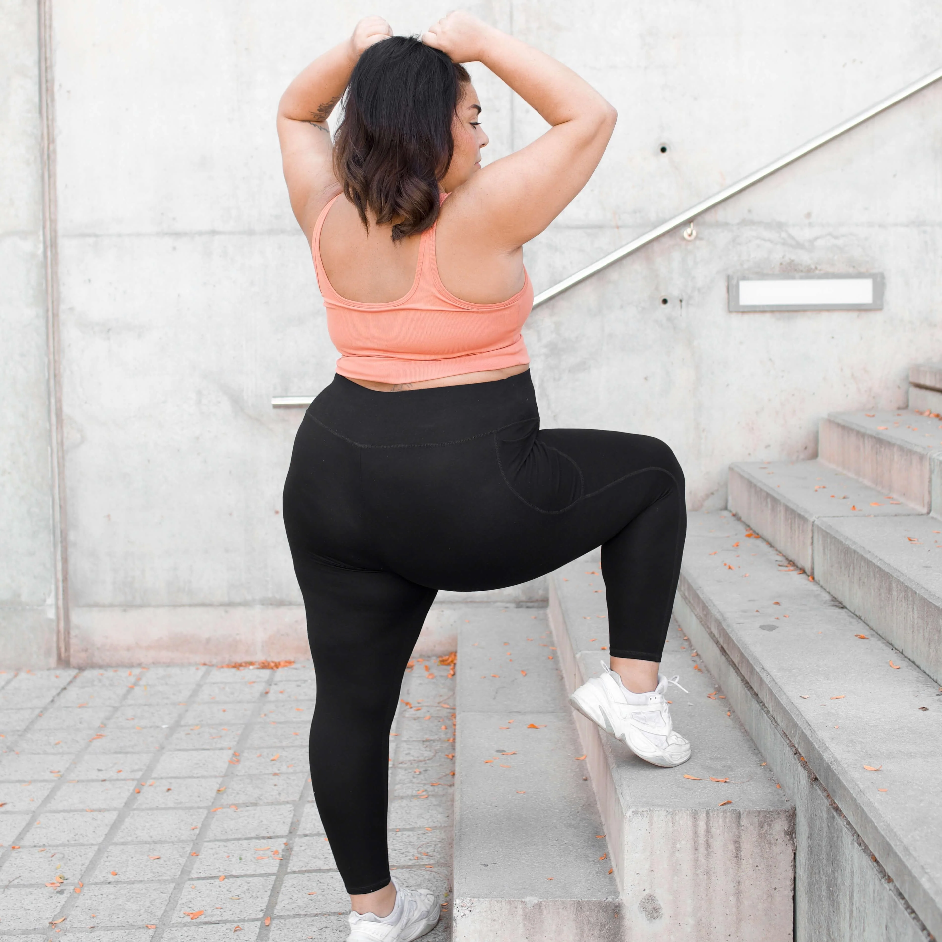 Squat Proof Leggings (Short) - Black - Zenithce
