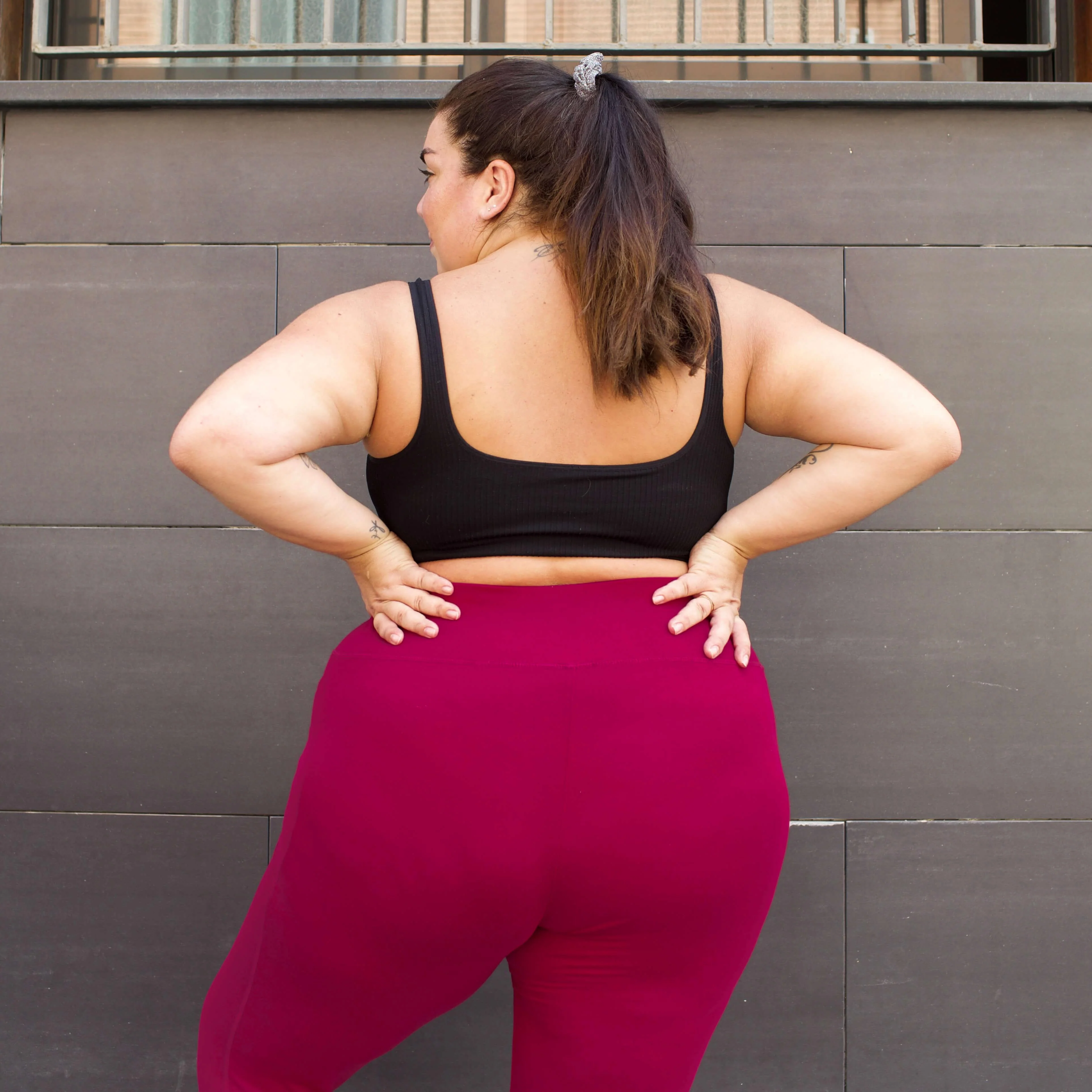 Squat Proof Leggings (Short) - Raspberry Pie - Zenithce