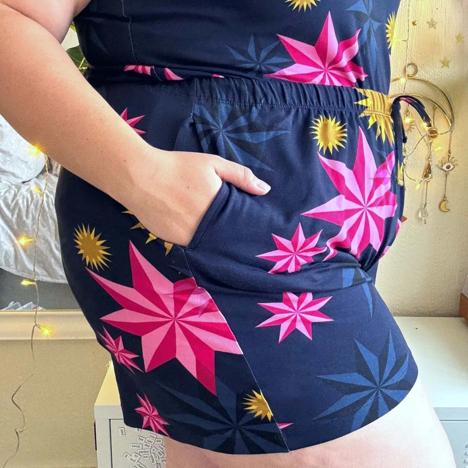 Organic Cotton PJ Shorts - Stars - Zenithce