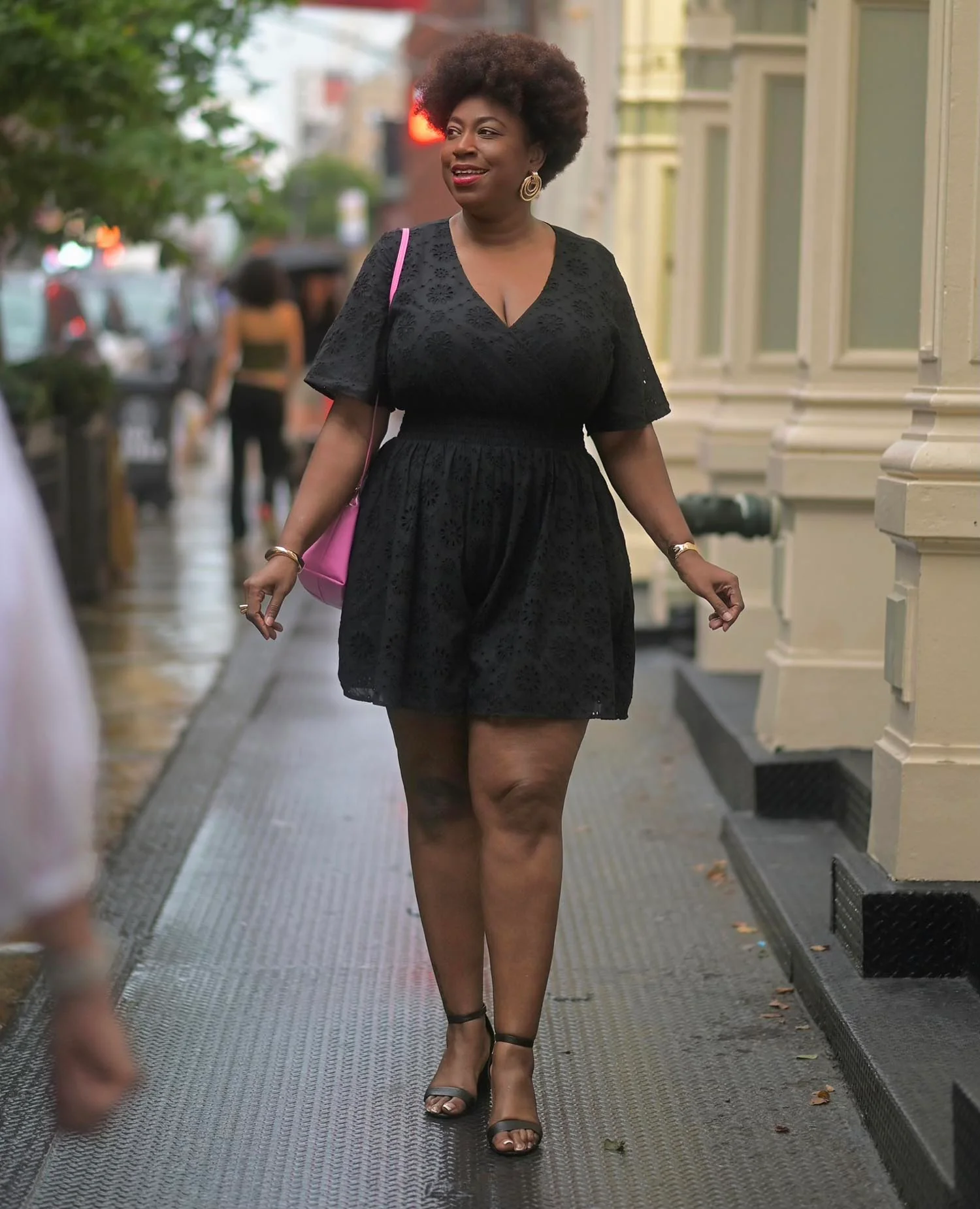 Broderie Anglaise Playsuit - Black - Zenithce