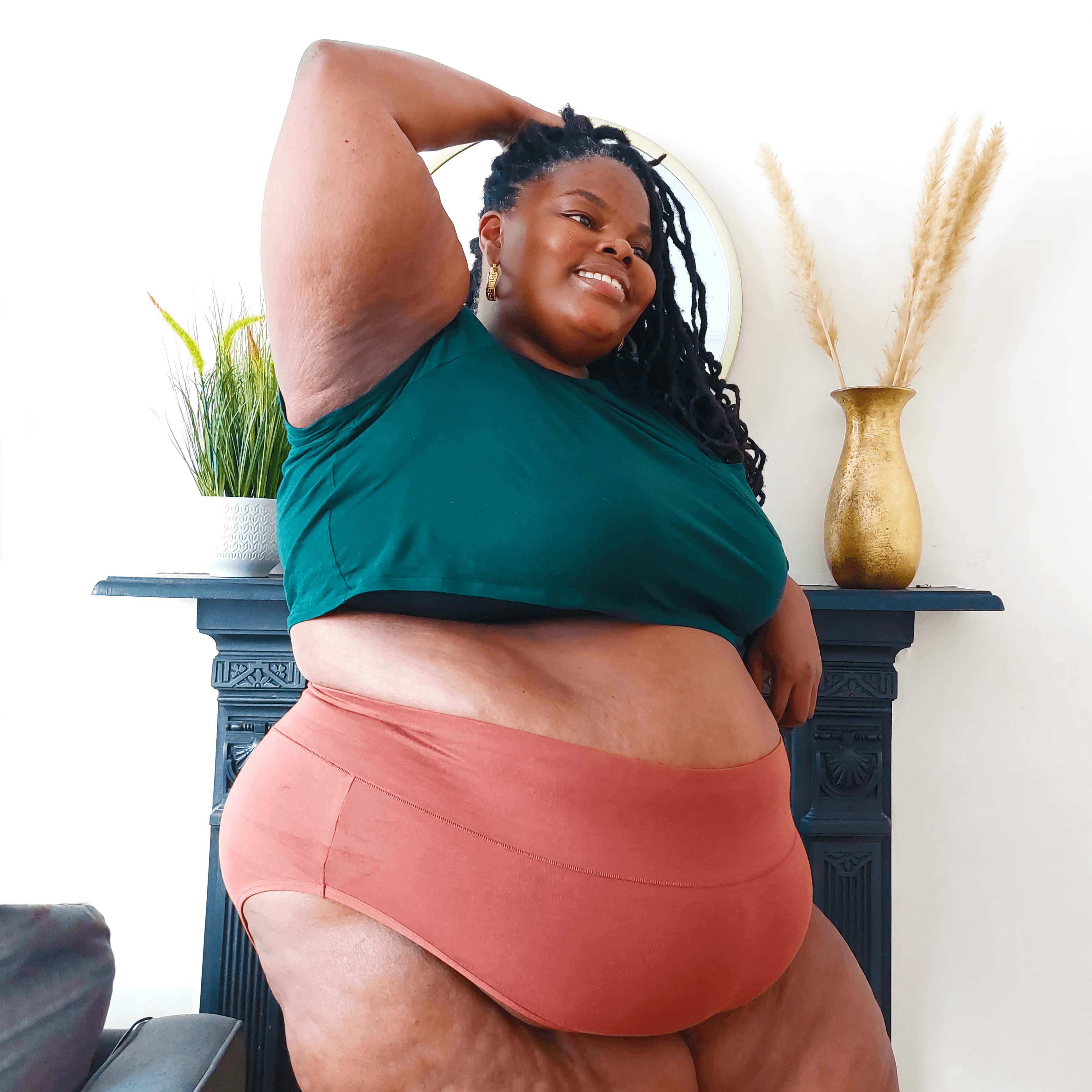 Organic Cotton Full Brief Knickers - Root Beer - Zenithce