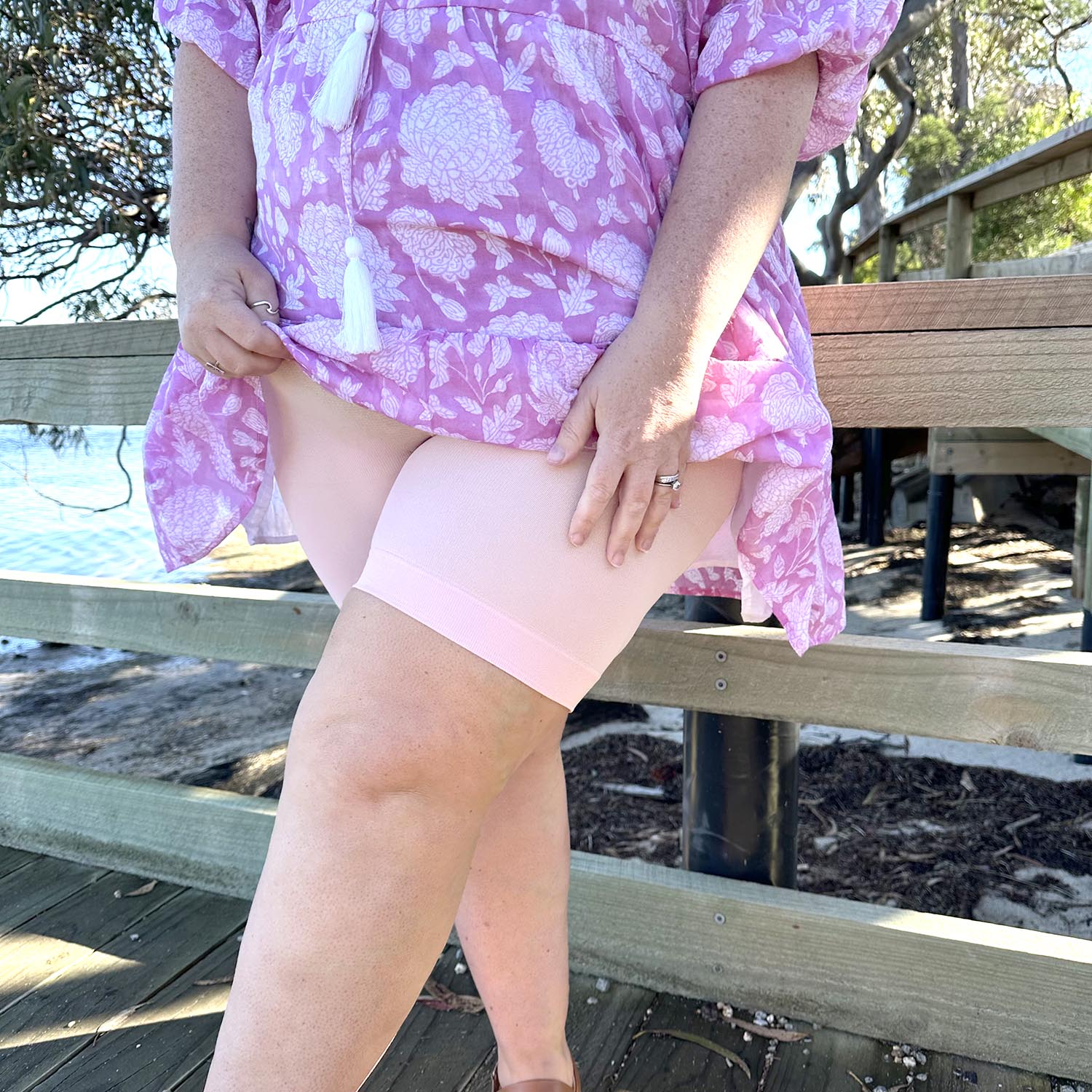 Stay Cool Chub Rub Shorts - P��tale de Rose - Zenithce