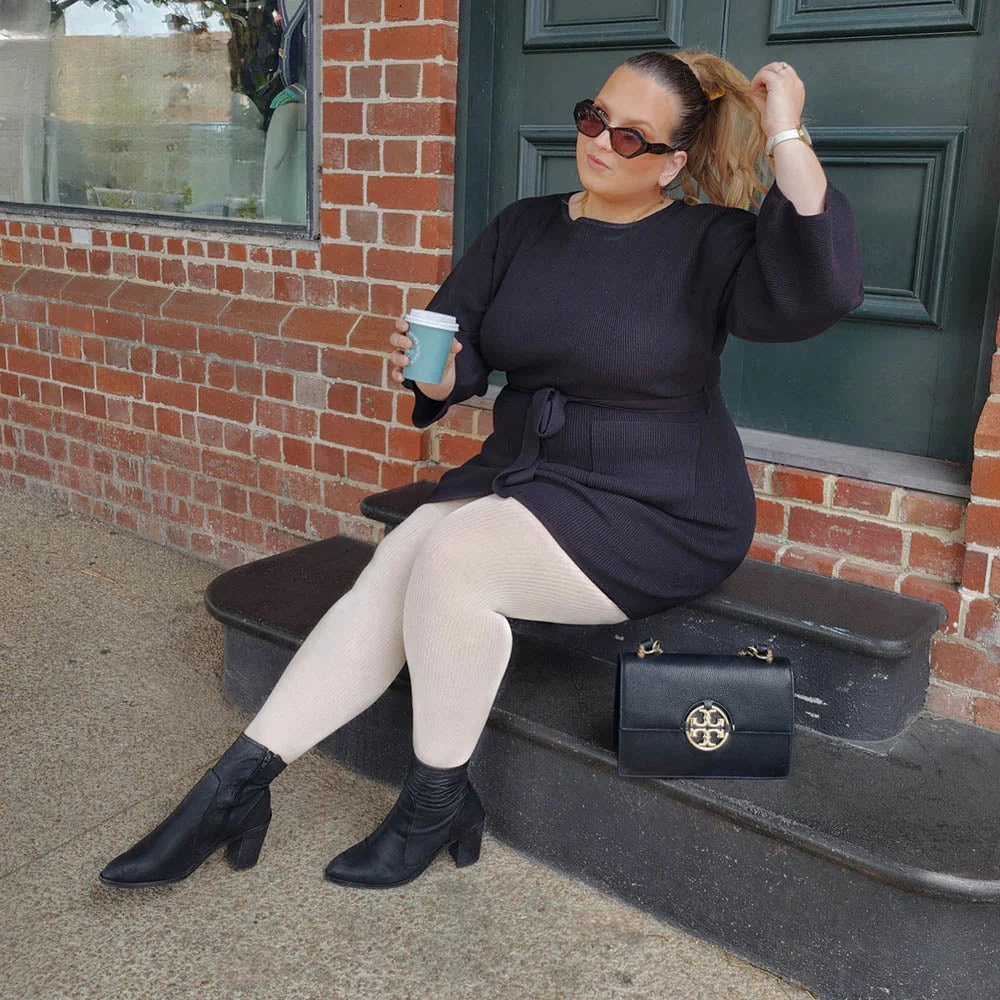 Ionic Ribbed Tights - Oatmeal - Zenithce