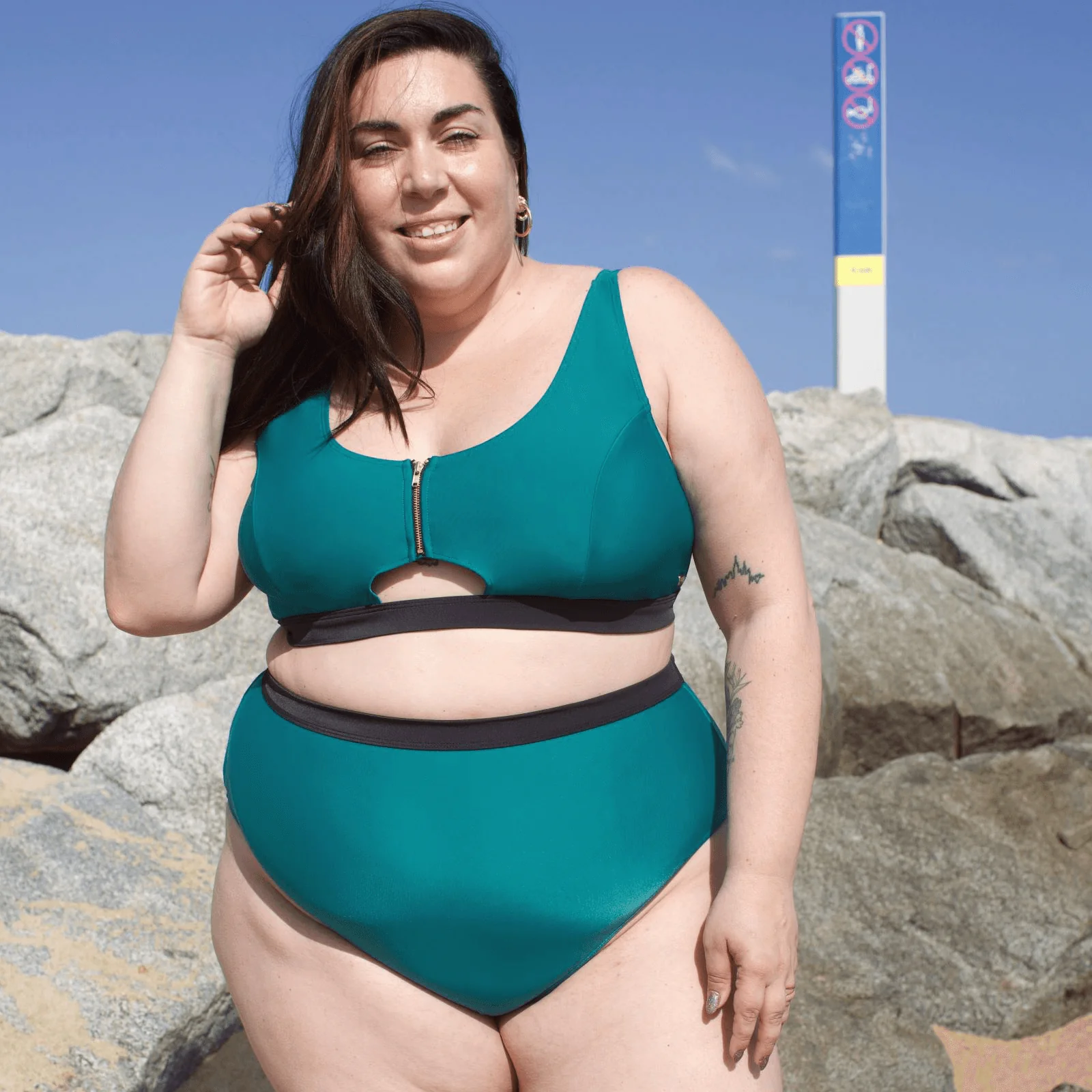 Hasta La Vista Bikini Bottoms - Teal - Zenithce