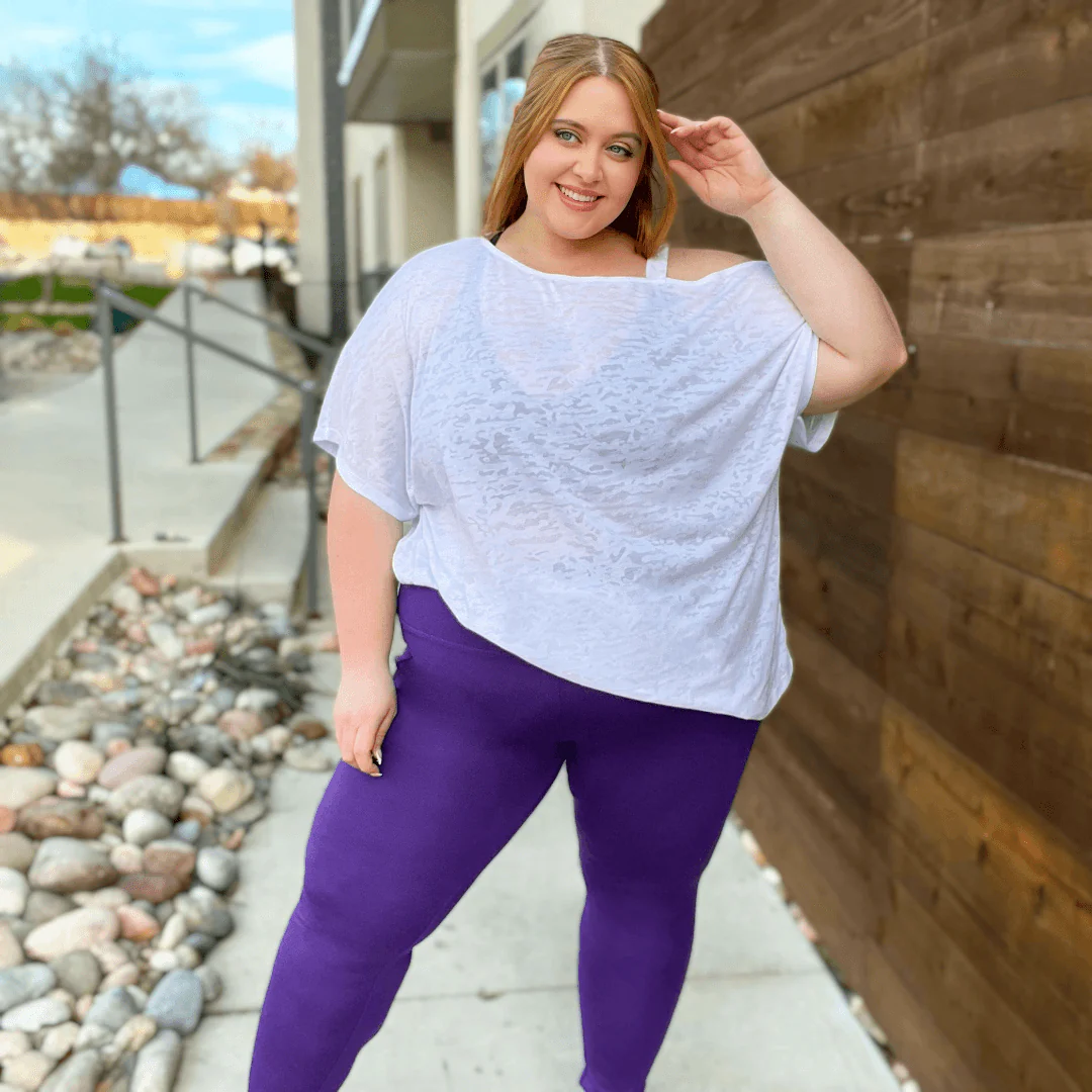 Debbie Off Shoulder Tee - White - Zenithce