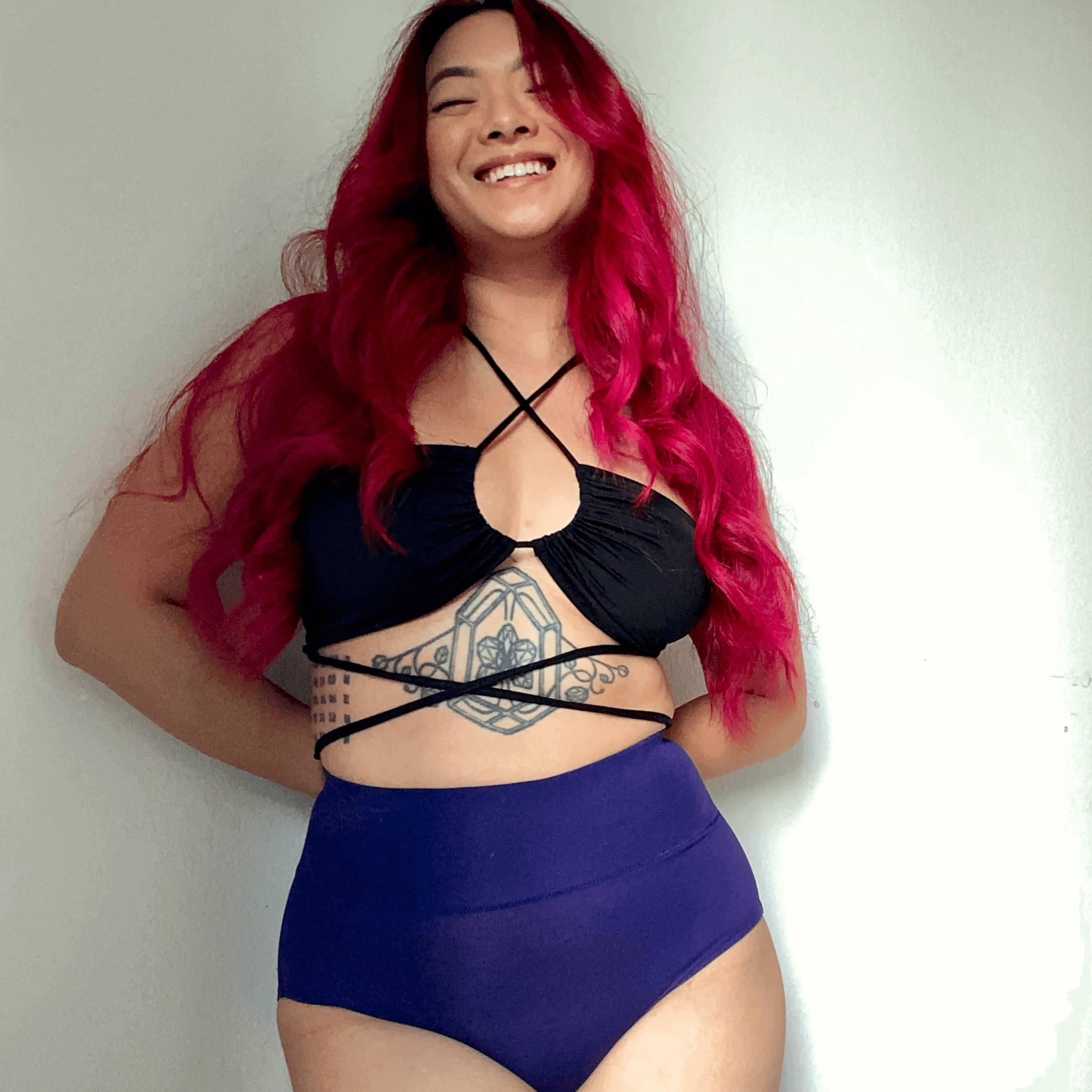 Organic Cotton Full Brief Knickers - Suffragette Purple - Zenithce