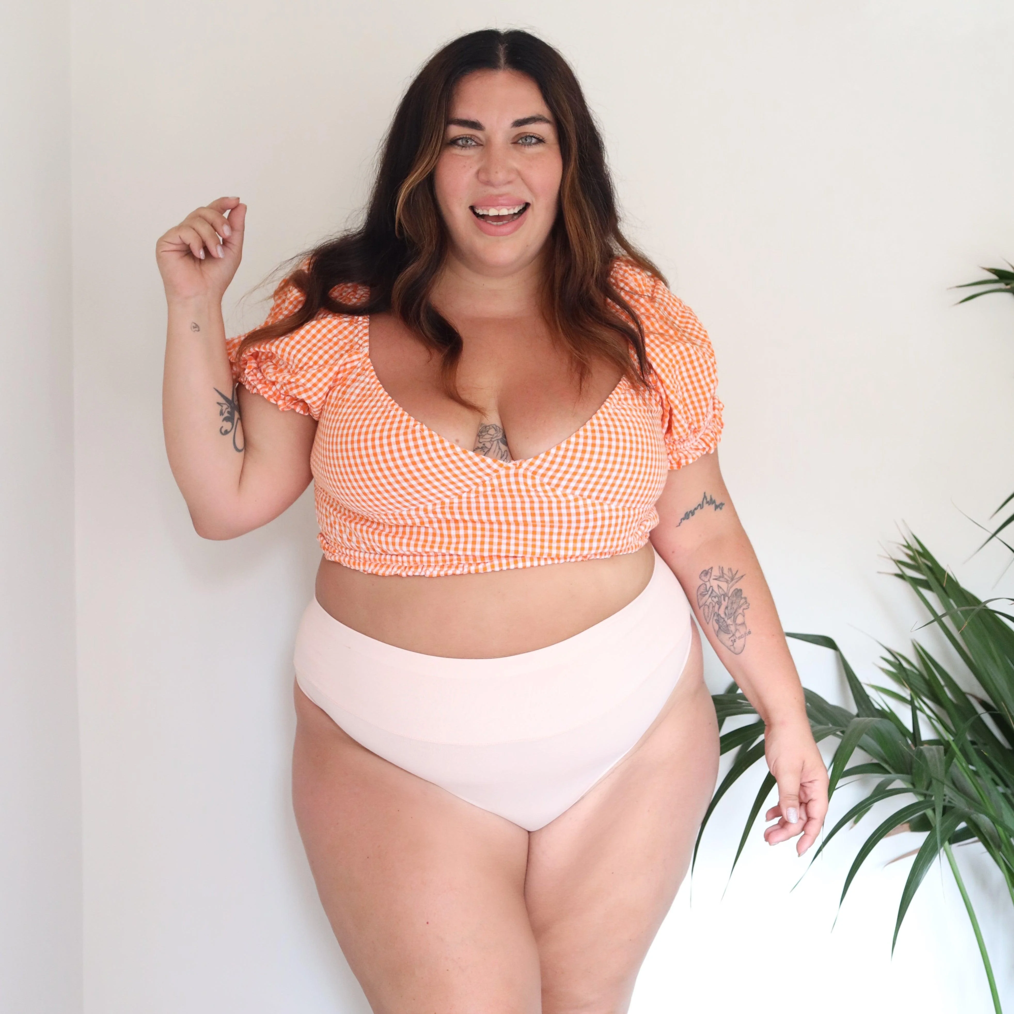 Organic Cotton Thong - Ballet Pink - Zenithce