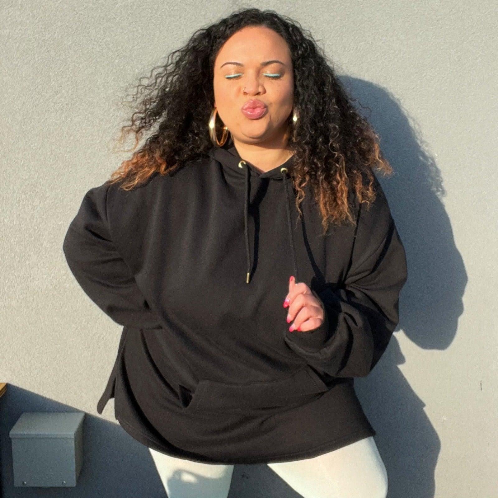 Organic Cotton Longline Hoodie - Zenithce