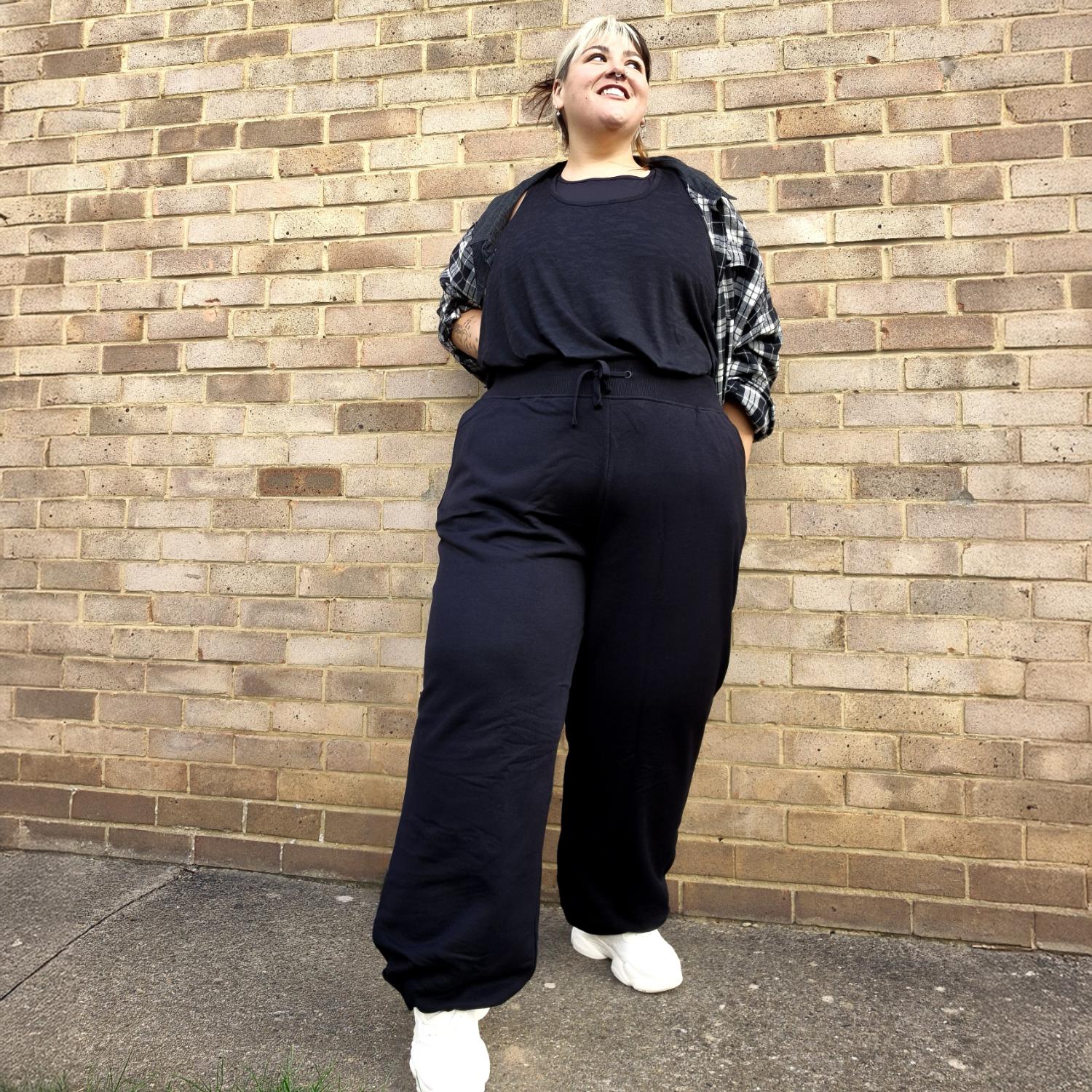 Organic Cotton Adjustable Joggers - Black - Zenithce