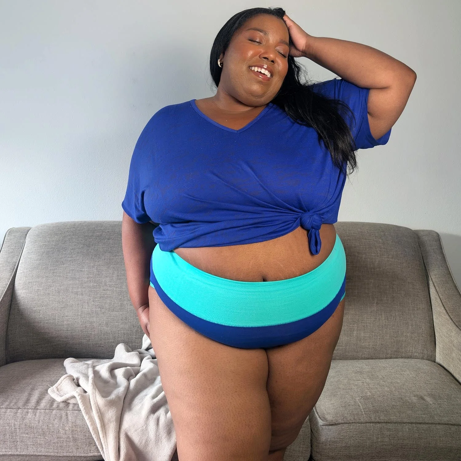 Organic Cotton Full Brief Duo Knickers - Arabesque & Mint - Zenithce