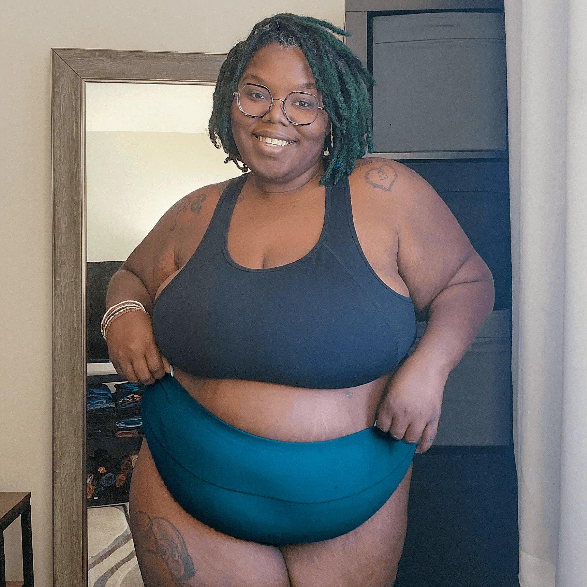 Organic Cotton Cheeky High Leg Knickers - Aurora - Zenithce