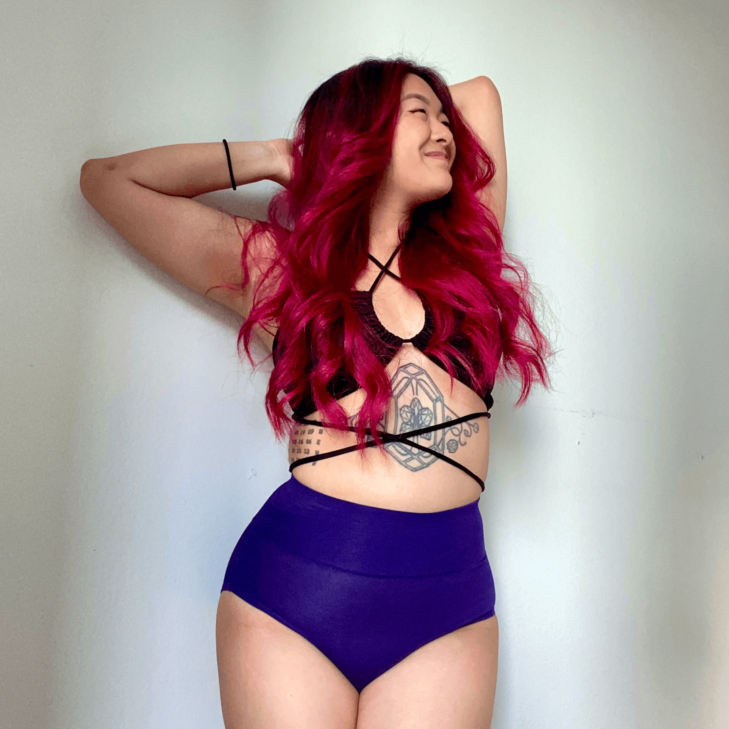 Organic Cotton Full Brief Knickers - Suffragette Purple - Zenithce