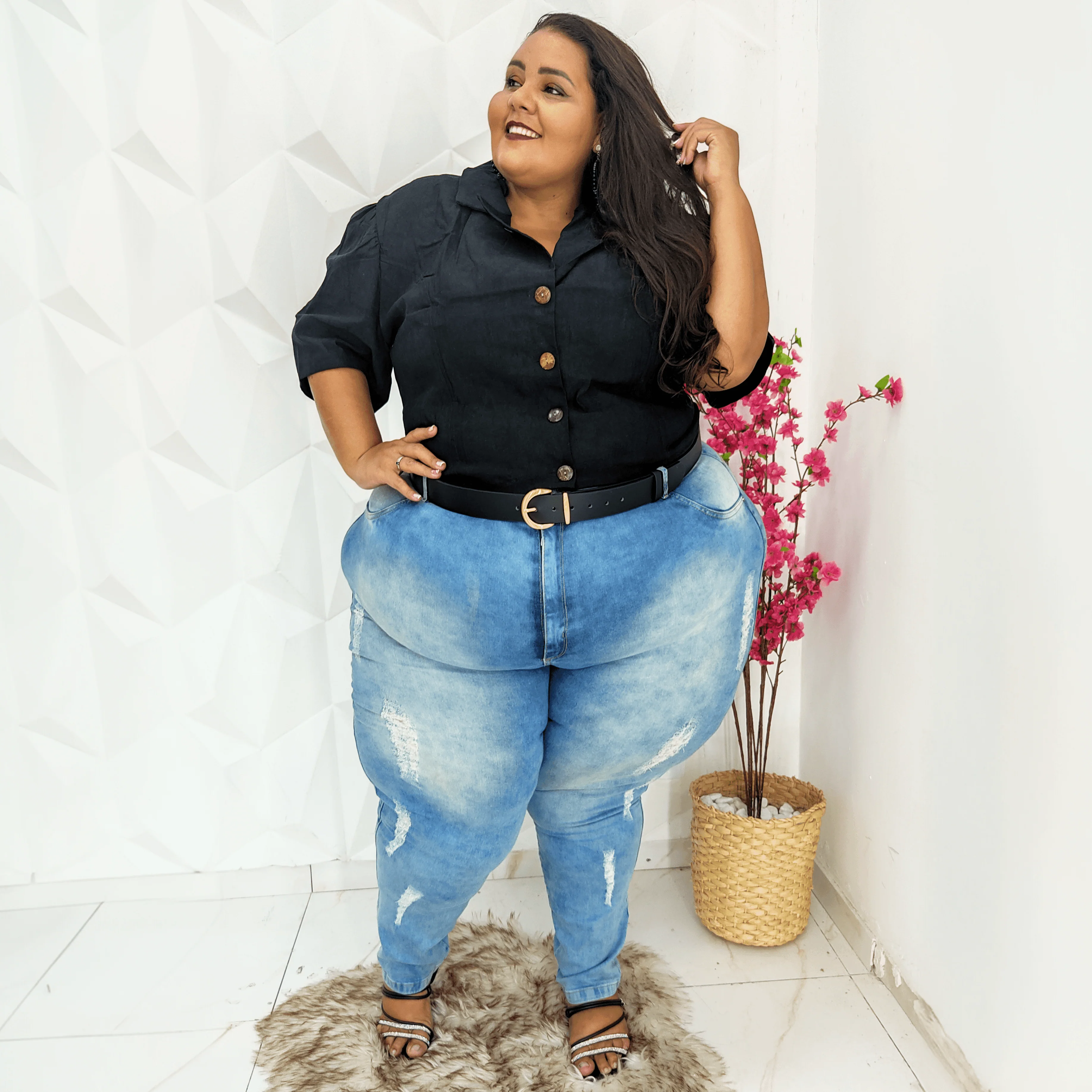 Vegan Leather Waist Belt - Gold - Zenithce