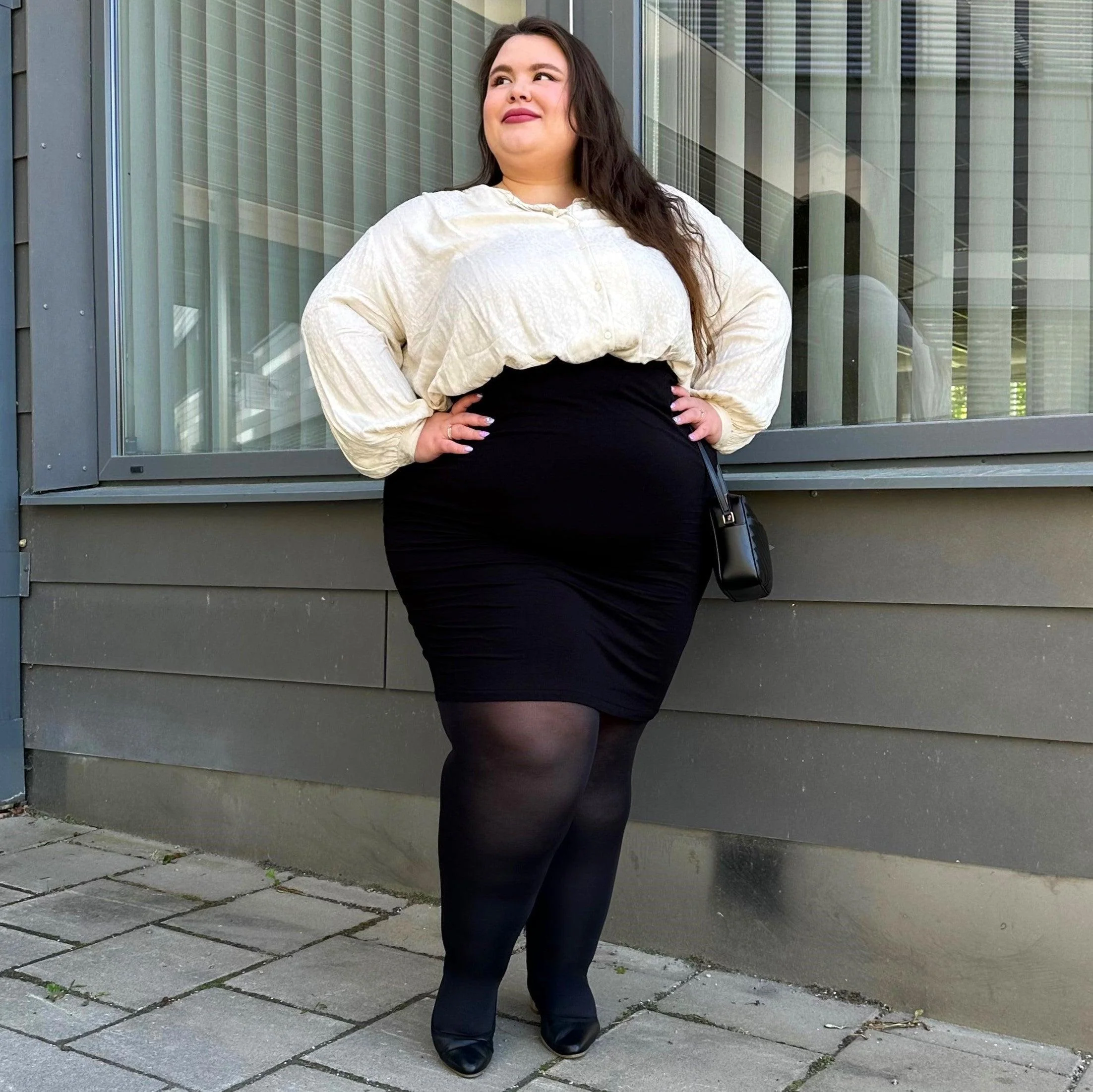 Huggy Light Compression Tights - Black - Zenithce