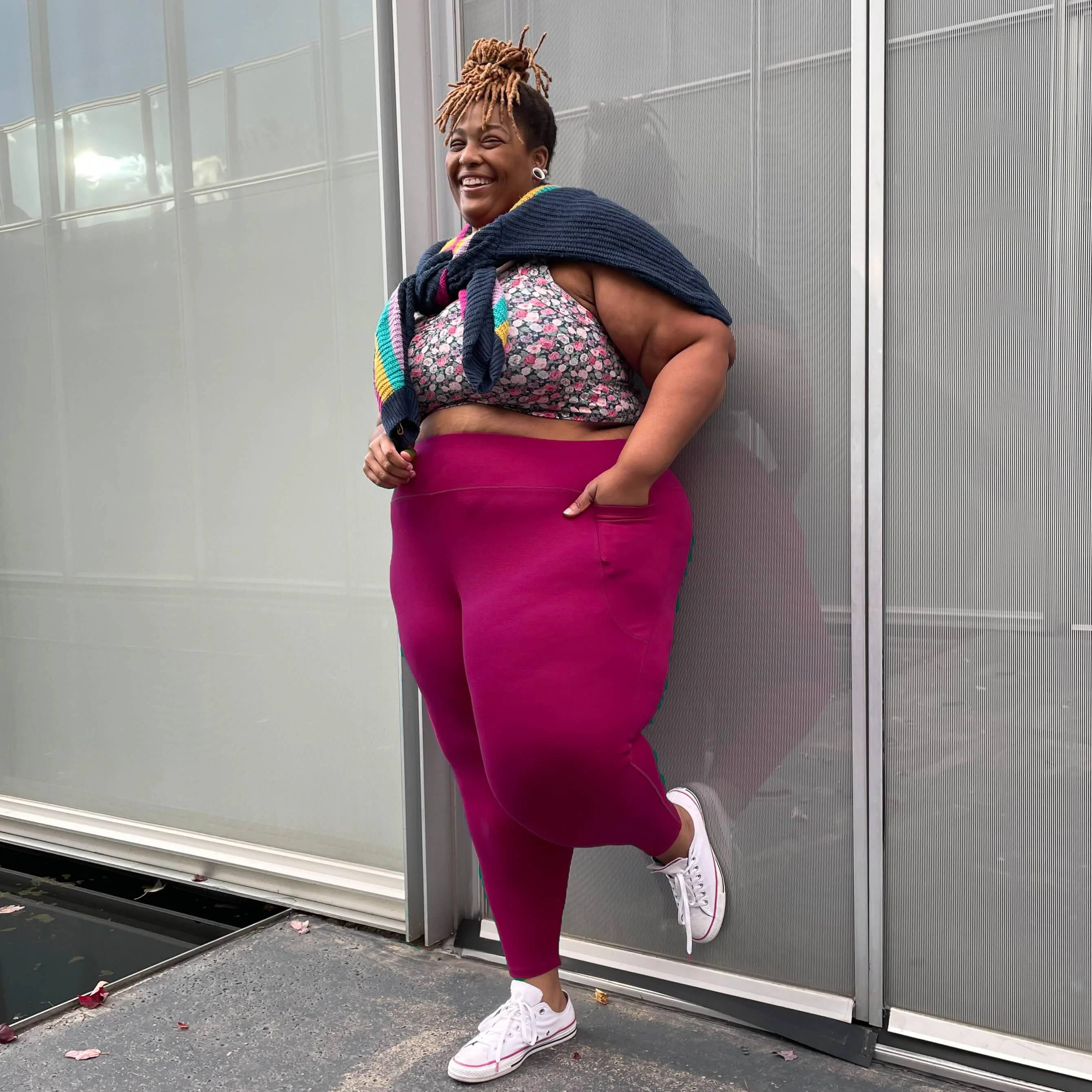 Squat Proof Leggings (Long) - Raspberry Pie - Zenithce