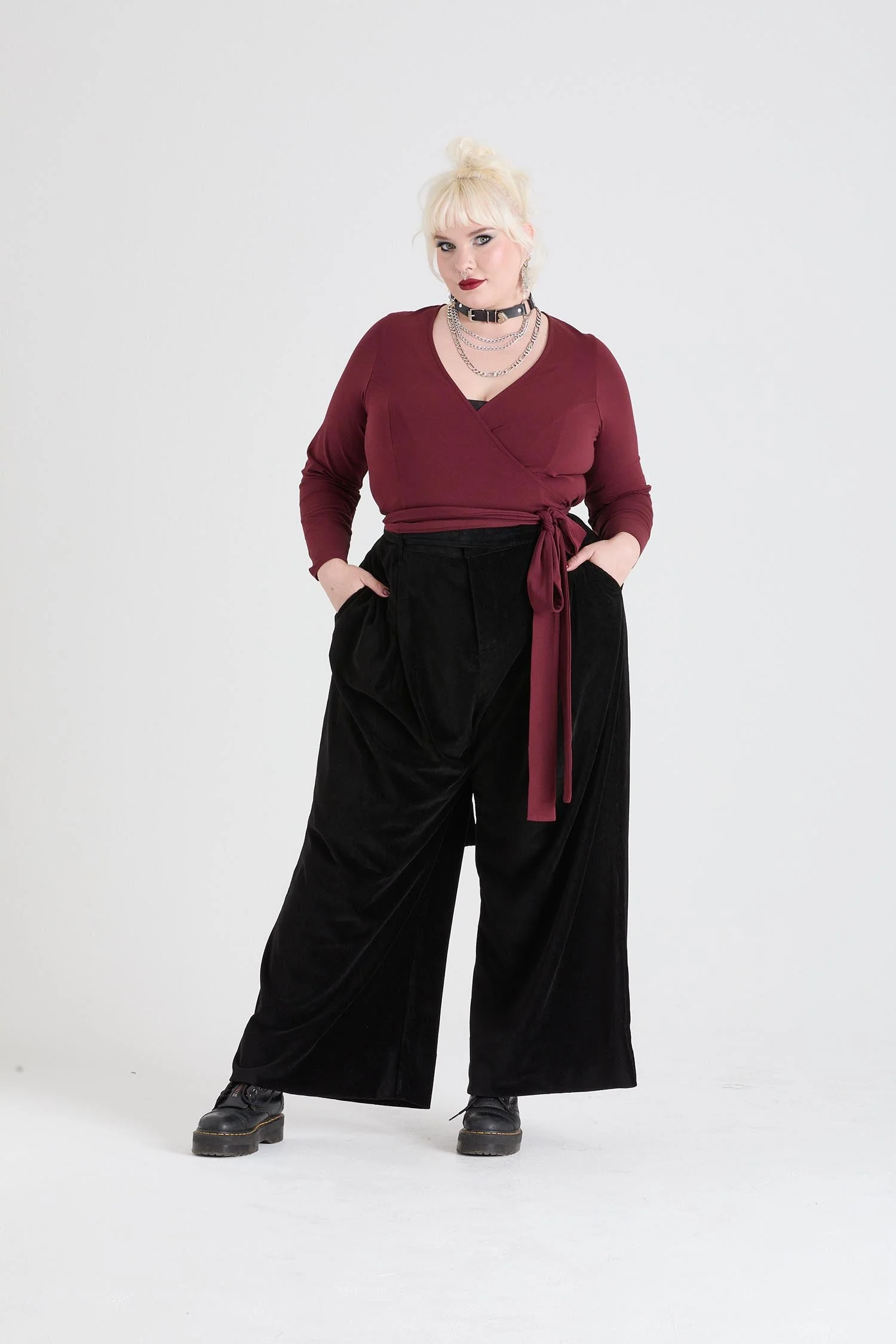 Organic Cotton Wrap Top - Roast - Zenithce