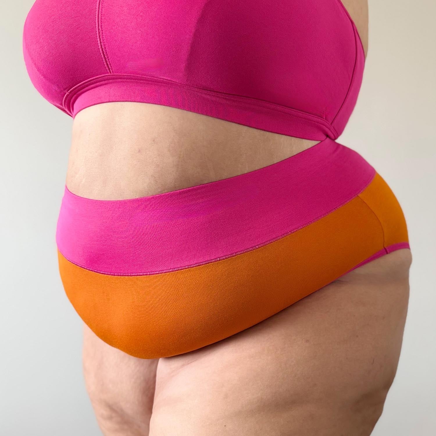 Organic Cotton Full Brief Duo Knickers - Papaya & Barbara - Zenithce