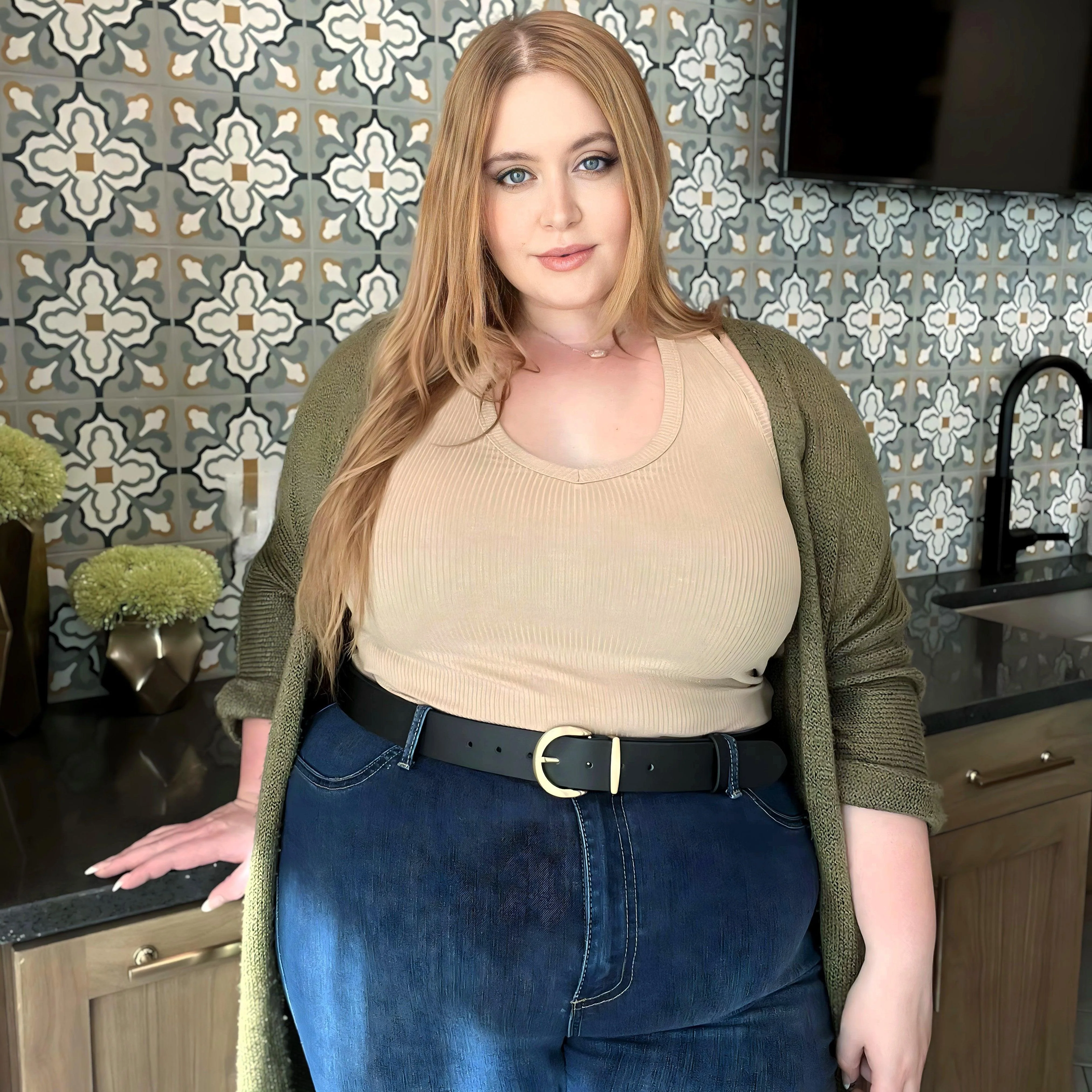 Vegan Leather Waist Belt - Gold - Zenithce