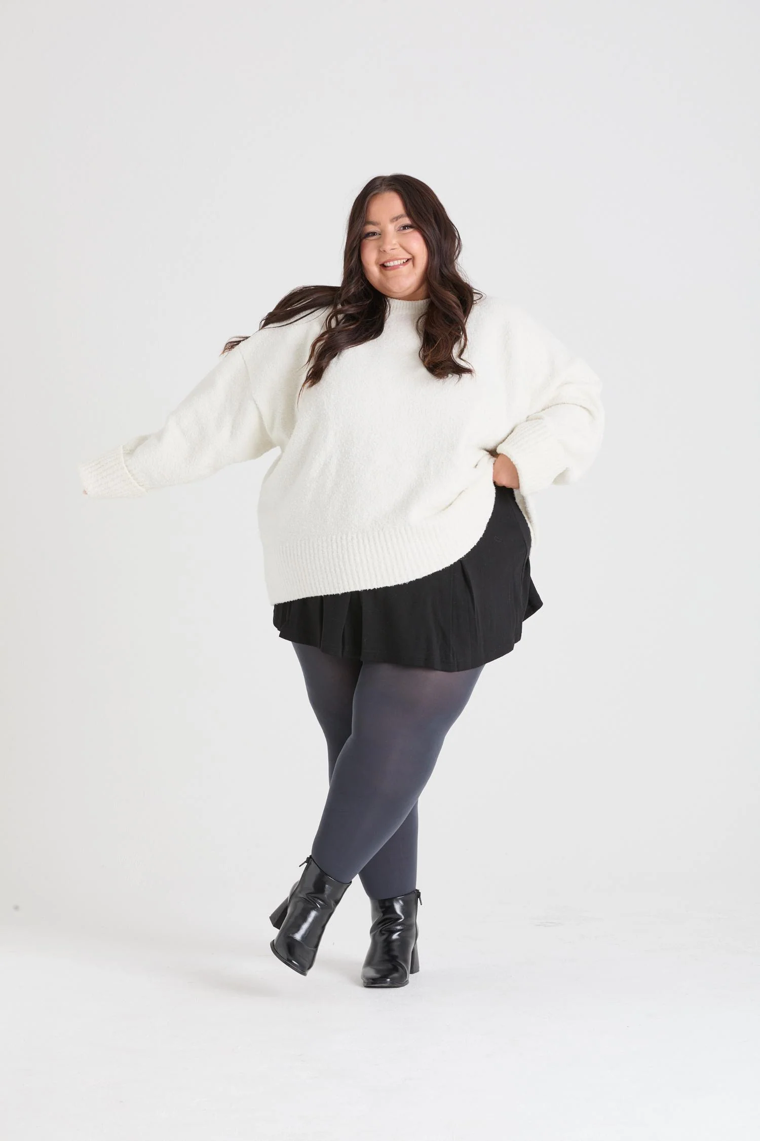 80 Denier Tights - Slate - Zenithce