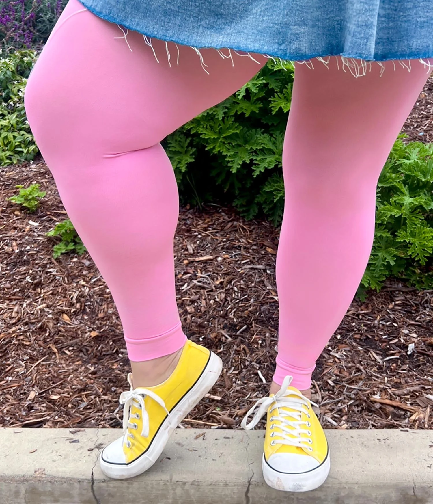 Footless Tights - Dragon Fruit - Zenithce