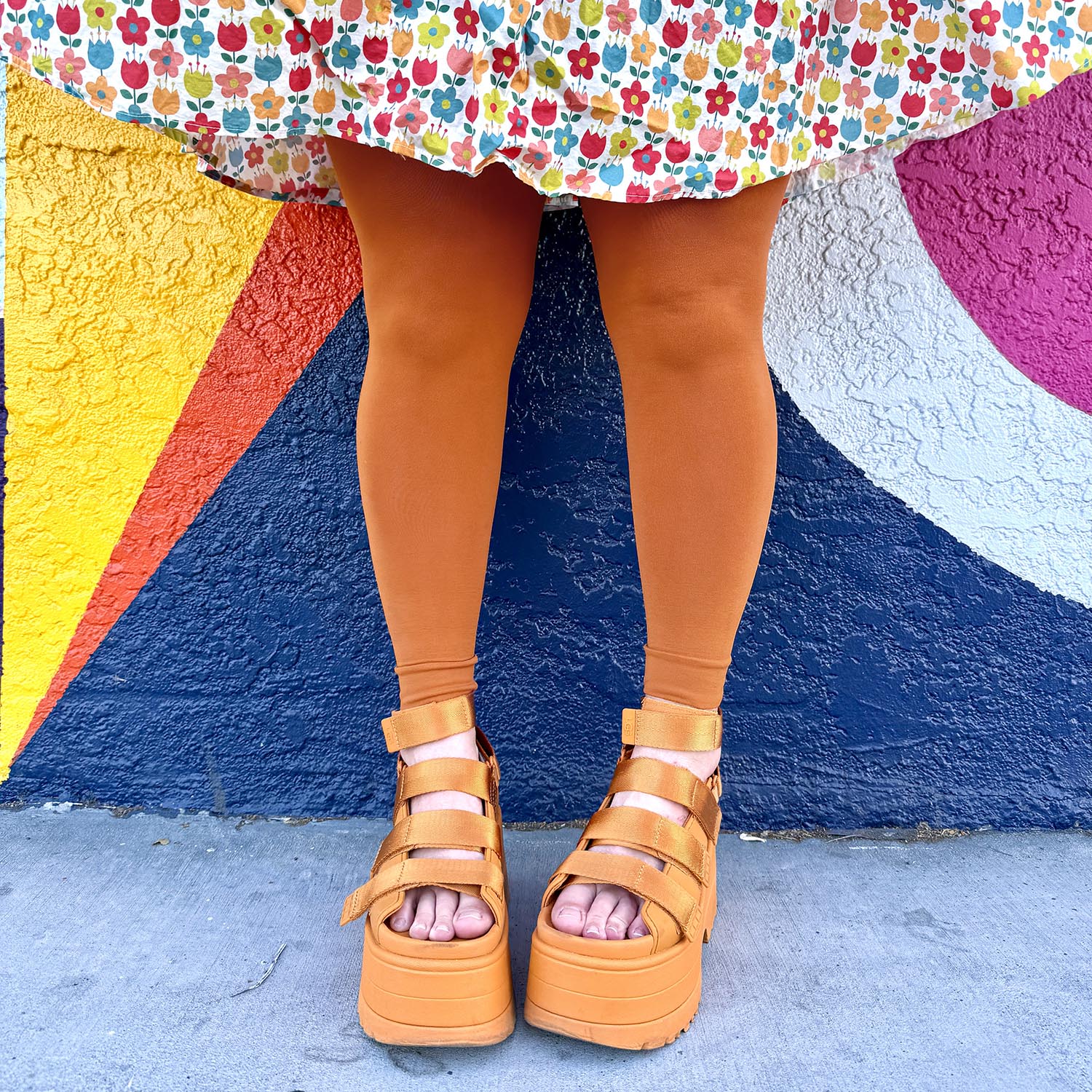 Footless Tights - Toffee Apple - Zenithce