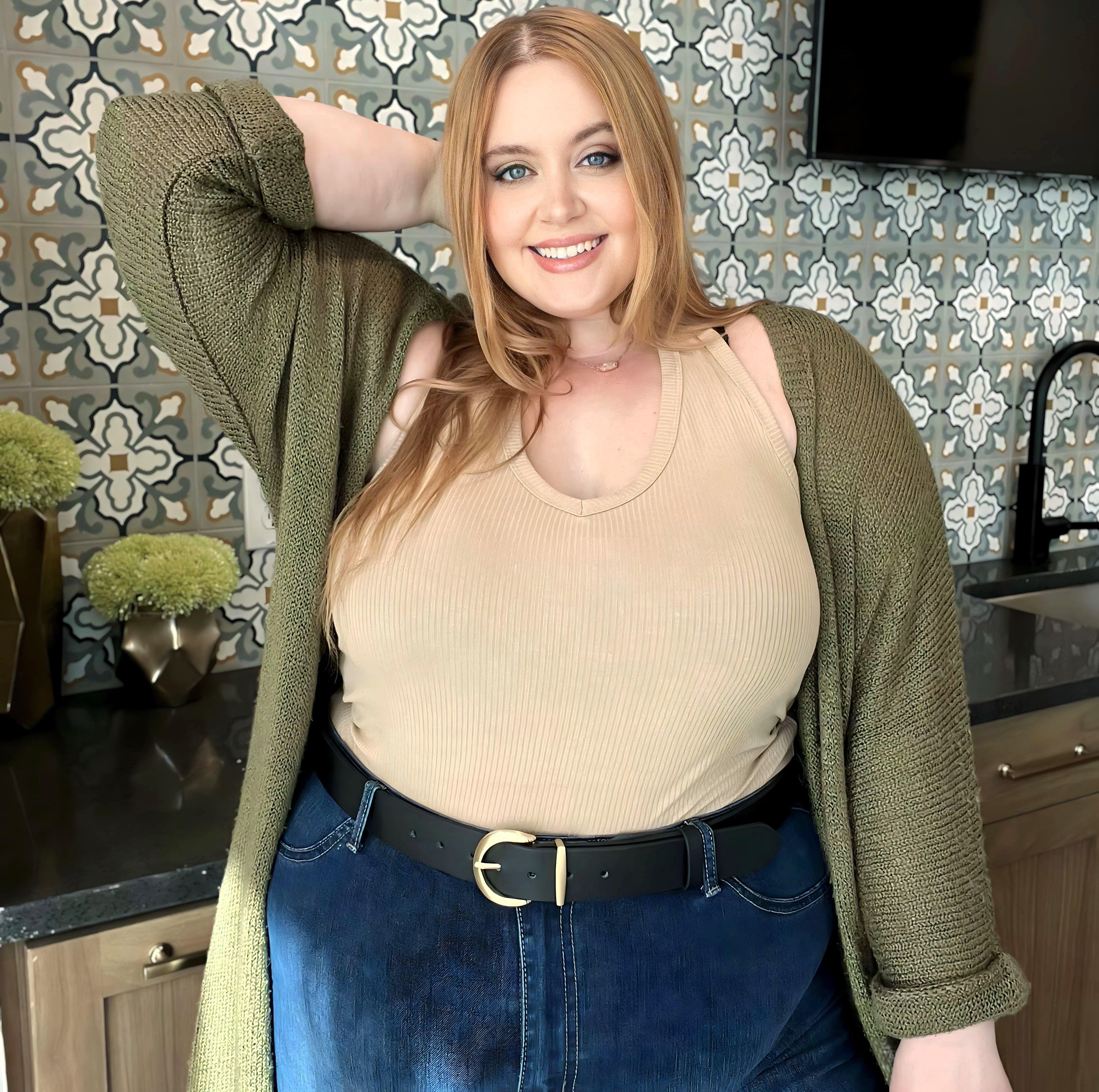 Vegan Leather Waist Belt - Gold - Zenithce