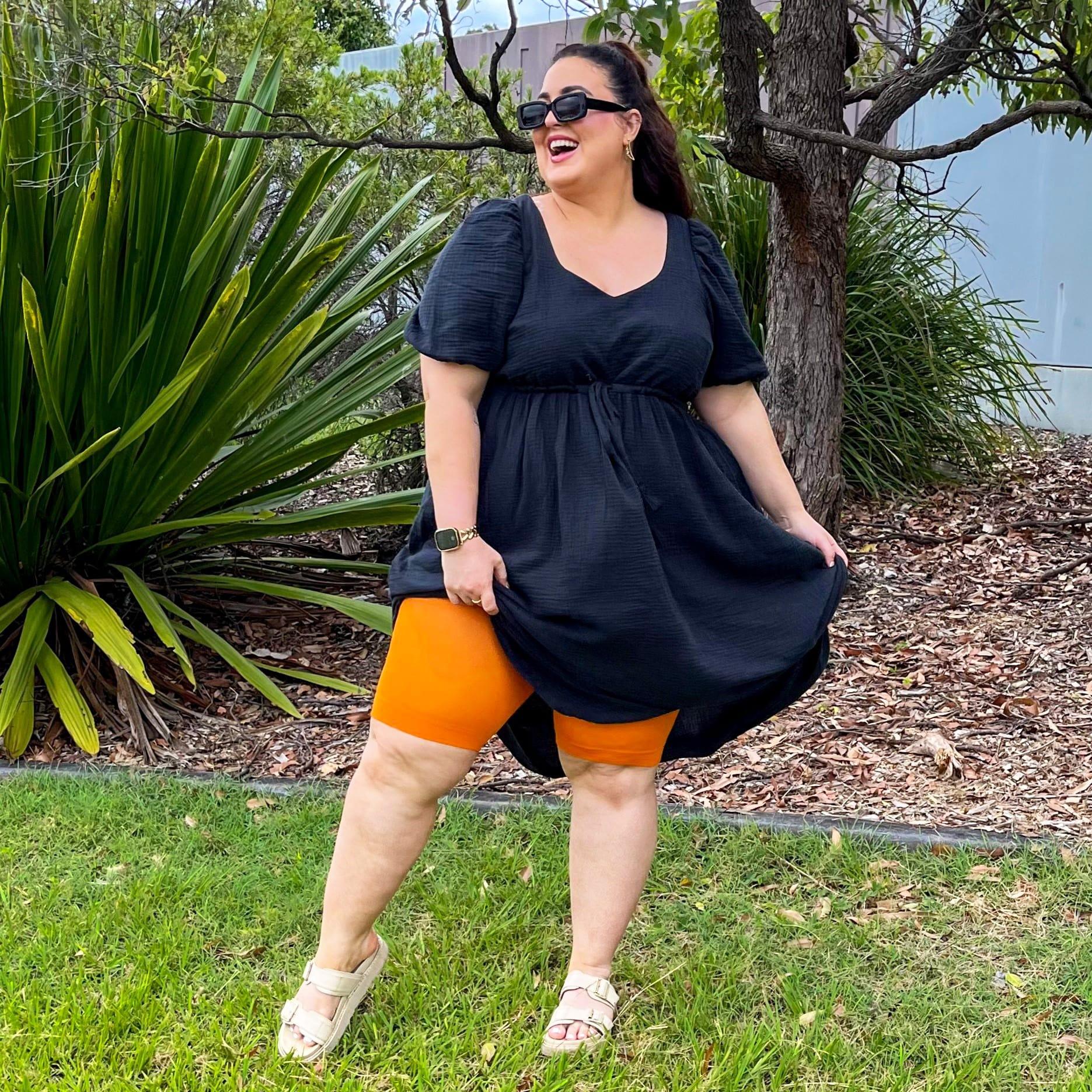 Stay Cool Chub Rub Shorts - Papaya - Zenithce