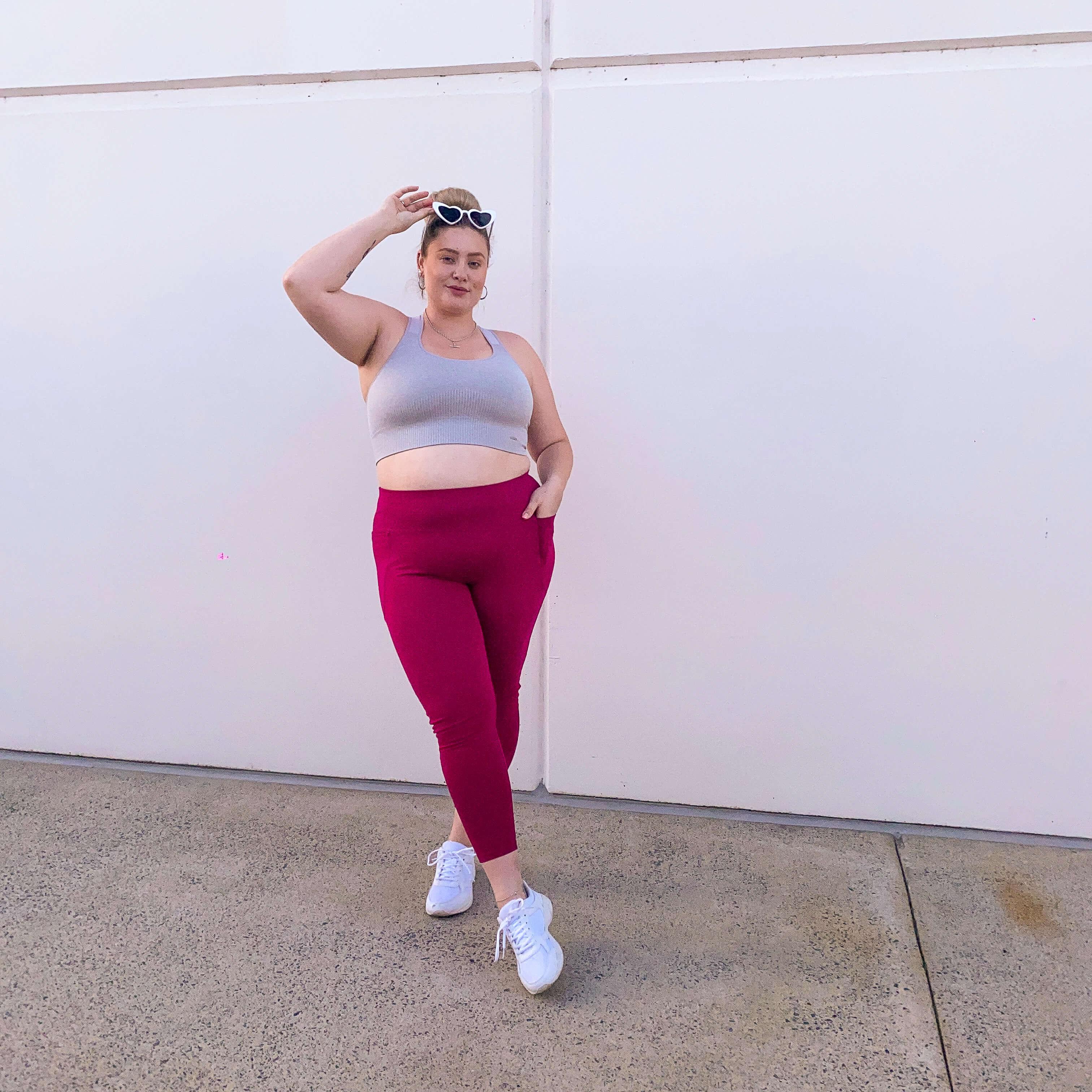 Squat Proof Leggings (Long) - Raspberry Pie - Zenithce