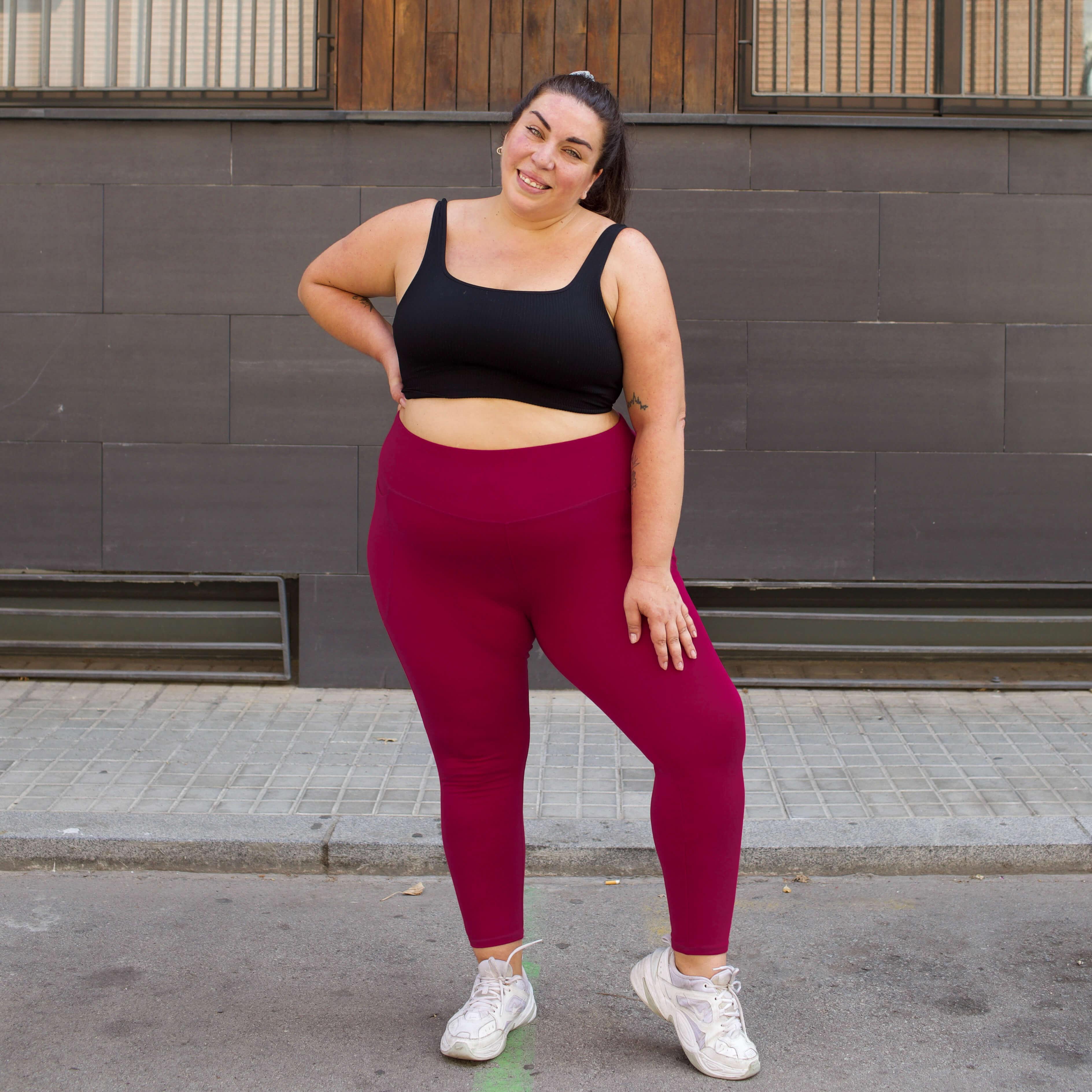 Squat Proof Leggings (Short) - Raspberry Pie - Zenithce