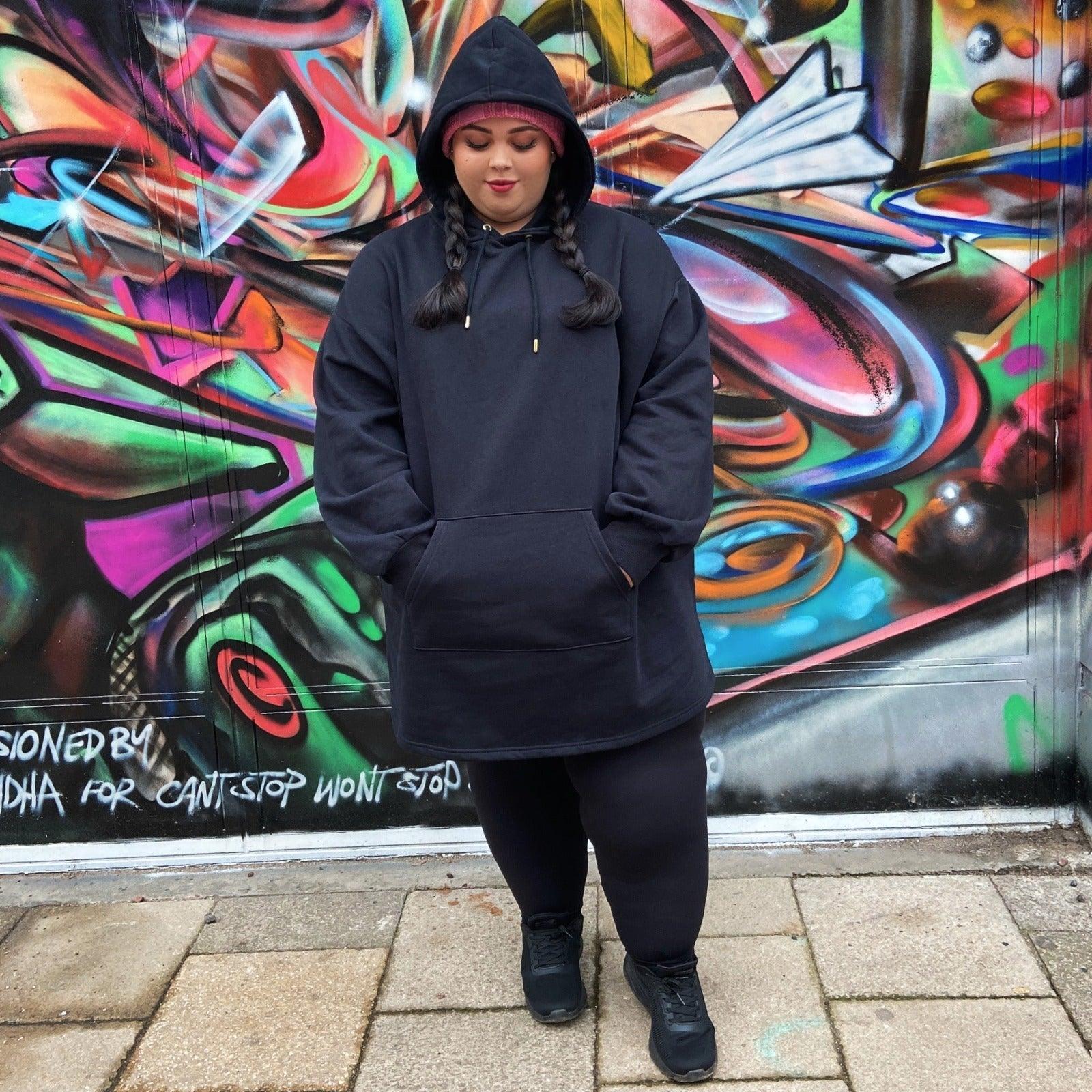 Organic Cotton Longline Hoodie - Zenithce