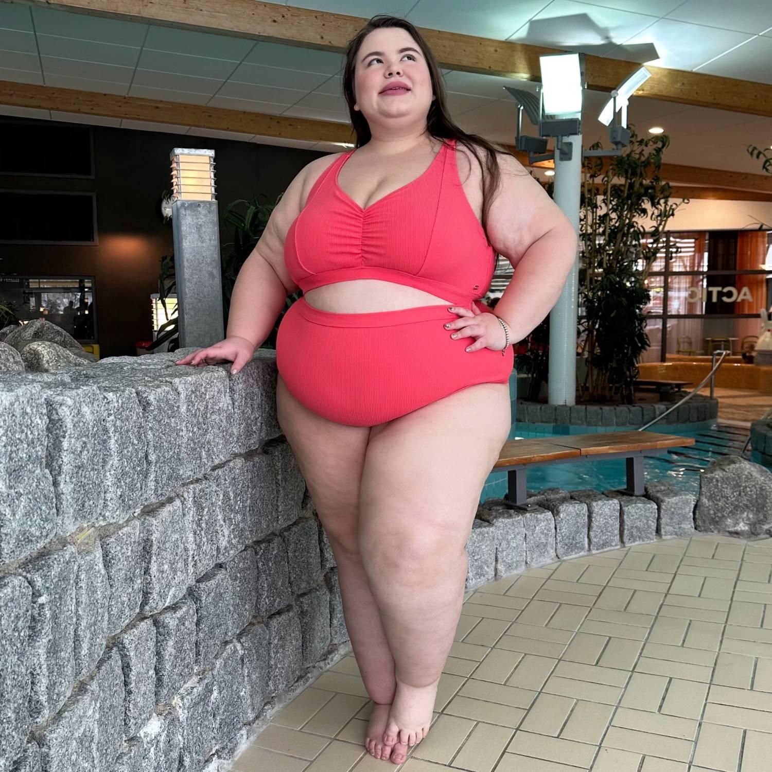 Hasta La Vista Rib Bikini Bottoms - Coral - Zenithce