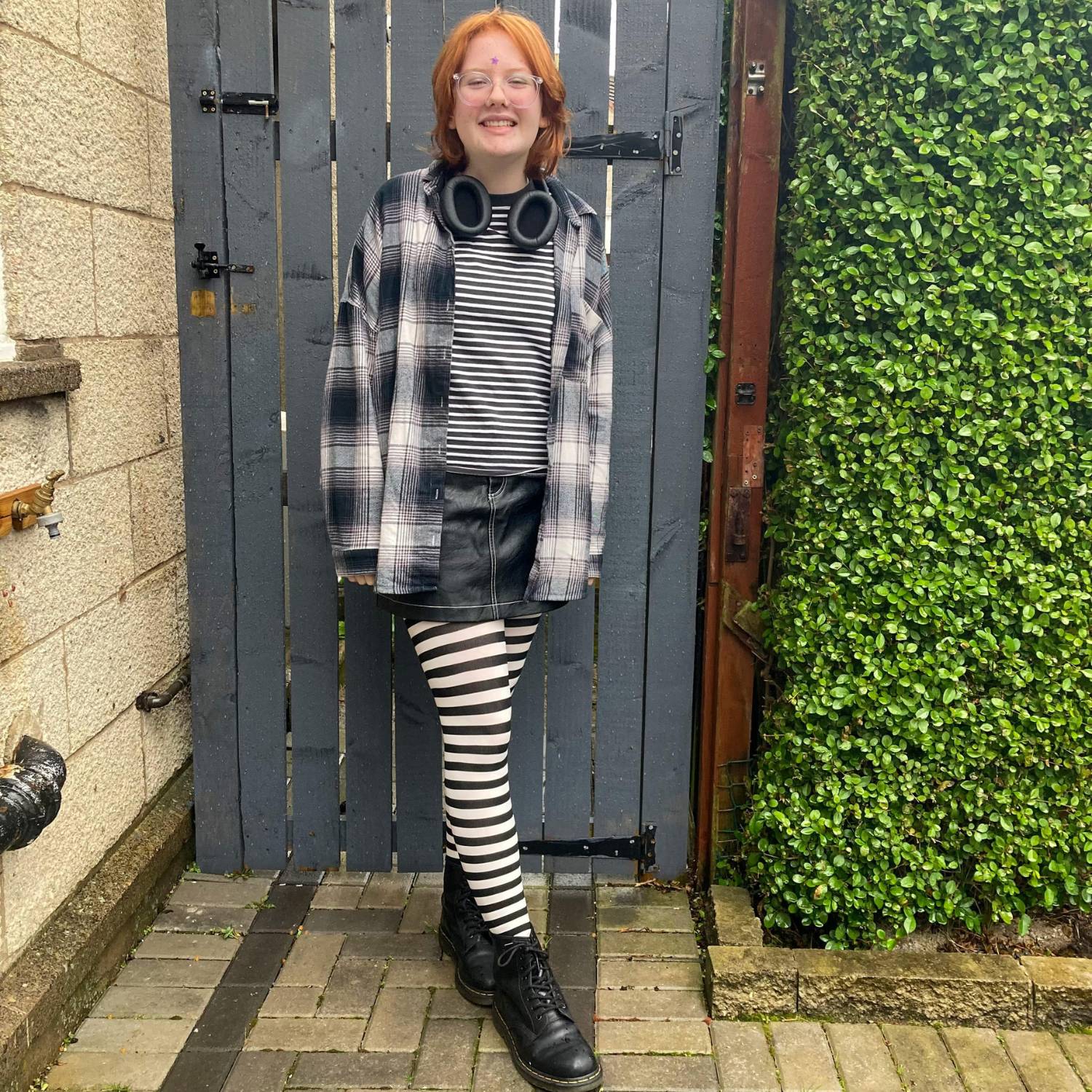 Tween Striped Tights - Witch - Zenithce