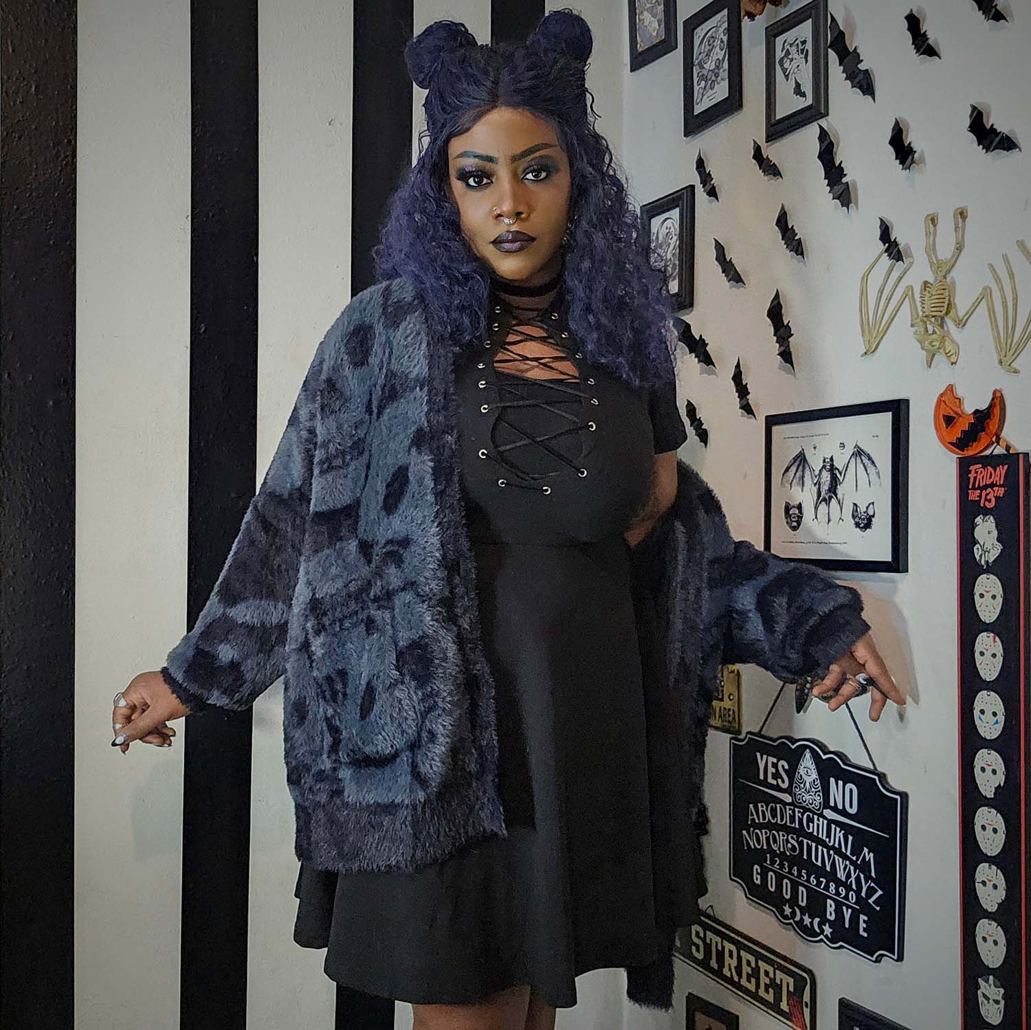 Catacomb Fluffy Cardigan - Zenithce