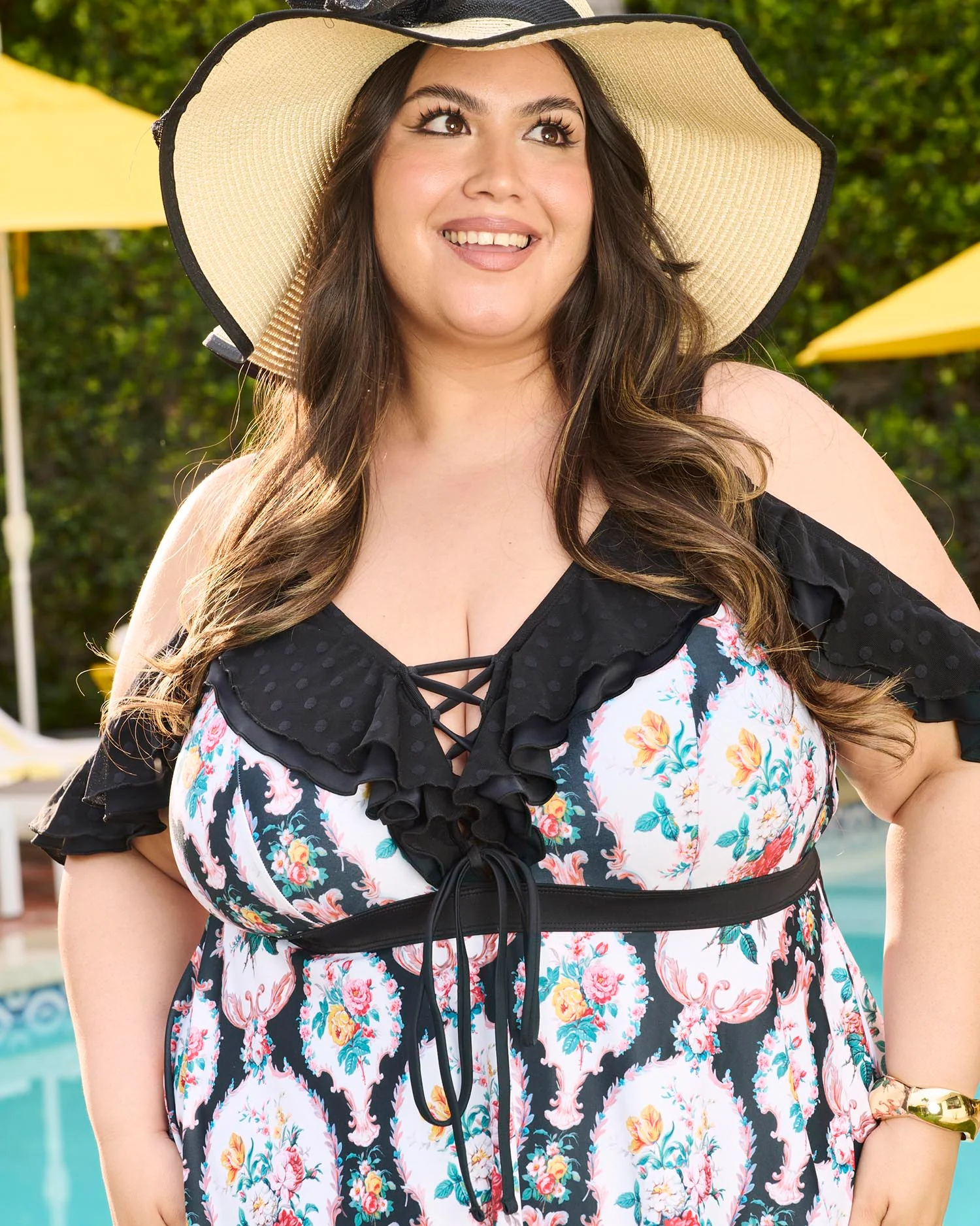 Midnight Doll Swim Dress - Black - Zenithce