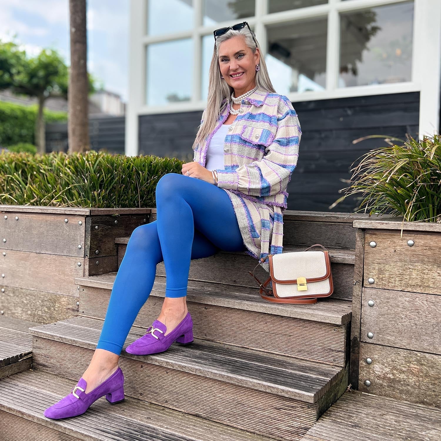 Footless Tights - Peacock - Zenithce